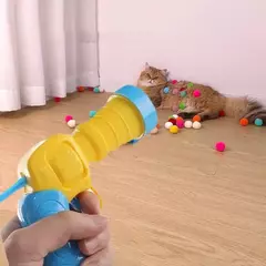 Brinquedo interativo treinamento de lançamento para gatos, Criativo Mini Jogos de Tiro, Stretch Plush Ball Toys, Pet Shop, Gatinho, Gato - comprar online