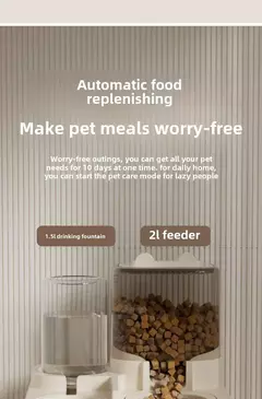 Alimentador automático para gatos, alimentação para cães e gatos, fonte de água, bebedor, suprimentos de rega, dispensador de armazenamento de alimentos, acessórios para animais de estimação - Wolf Magazine