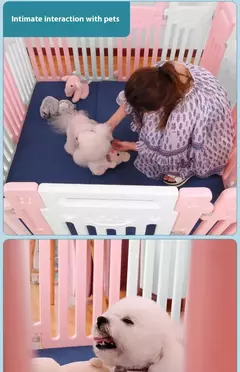 Cerca para animais de estimação, gaiola para cerca de cachorro, gaiola de plástico ecológica para cães