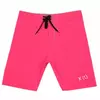 Calça de praia elástica de secagem rápida masculina, shorts de surf 3D, esporte casual de competição, fibra estilo urbano, quatro vias