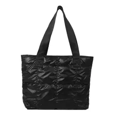 Bolsa de losango portátil para senhoras, bolsa acolchoada sólida, grande capacidade, sacola de compras acolchoada de algodão, lazer e viagem, moda - loja online