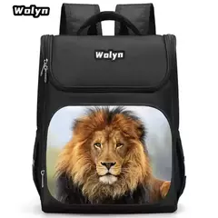 Mochila escolar com estampa de leão de desenho animado para primário de 1 a 4 anos, mochilas escolares grandes de anime para meninos e meninas, mochila infantil durável - comprar online