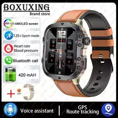 Xiaomi-relógio inteligente militar para homens, IP68, 5ATM, esportes ao ar livre, rastreador de fitness, monitor de saúde, 1,96 ", chamada BT, novo, 2021 na internet