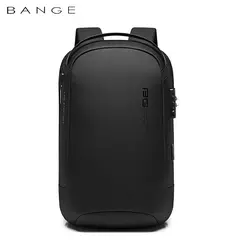 BANGE-Mochila de Viagem Impermeável Multifuncional, Sacos Escolares Masculinos Anti-Ladrão, Mochilas Laptop, Moda, 15.6";;VERDADEIRO;;"BA 7225 Black - comprar online