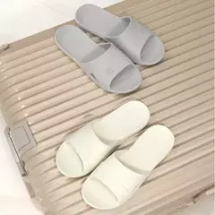 Chinelos dobráveis para homens e mulheres, slides portáteis, antiderrapantes, viagem para o hotel, banho em casa, uso de convidados, sapatos baixos, novo, verão