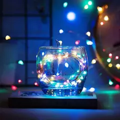 USB LED String Lights para decoração de Natal Luzes de fadas impermeáveis Fio de cobre, Guirlanda de luz, Festa de casamento, 10 m, 20 m, 30m - Wolf Magazine