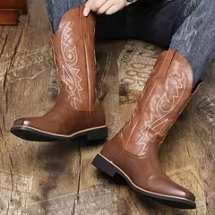 Imagem do Botas Martin clássicas macias e confortáveis masculinas, sapatos de deslizamen