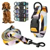 Bohemia Estilo Dog Collar e Leash Set para Small Medium Large Dogs Ajustável Puppy Cat Walking Coleiras Pet Supplies Acessórios