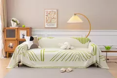 Chenille Sofá Throw Blanket com Tassel, Modern Luxury Cover, Four Season Sofa Cover, Full Covers, Dustproof, Toalha de casa, 1 Pc