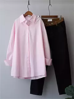 Syiwidii-Blusas grandes de manga comprida feminina, com botões, solta, casual, algodão, branco, tops elegantes, moda, 100%, 2024 na internet