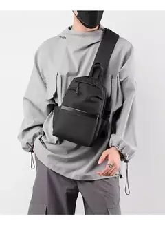 Imagem do Bolsa de peito masculina 2024 nova moda na moda marca cruz saco de ombro casual crossbody saco ins telefone móvel pequena mochila