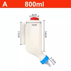 Garrafa de leite de cordeiro pendurável garrafa de alimentação pequenos animais garrafas de enfermagem de cordeiro com garrafa de cabra de mamilo macio 500ml/800ml na internet