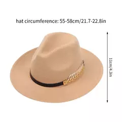Grande feltro Trilby Fedora para mulheres, chapéu de aba larga para senhoras, boné jazz, gangster vintage - loja online