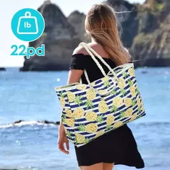 Saco de praia impermeável de tamanho grande para mulheres, bolsa de ombro para - loja online