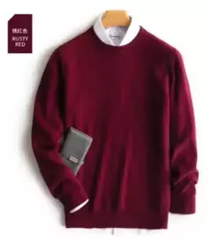 Pulôver de caxemira masculino, suéter clássico de algodão quente, camisa para outono e inverno, 2022 - Wolf Magazine