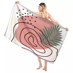 Casa Toalhas De Banho Para O Corpo, Secagem Rápida, Toalha De Praia De Microfibra, Grande Toalha Esportiva, Linhas De Morandi e Flores, Banheiro - comprar online