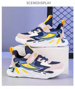Sapatos de malha antiderrapante respirável infantil, tênis de corrida casual, sapatos de caminhada para crianças, meninos, meninas - Wolf Magazine