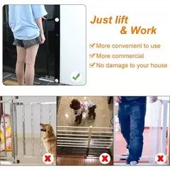 Cerca para cães, portão de isolamento interno, cercadinho dobrável, barreira de segurança para obstáculos, rede de proteção, gabinete de segurança, acessórios para animais de estimação