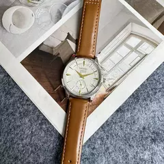 Seiko relógio masculino com mostrador requintado, movimento de quartzo, mostrador criativo de quatro agulhas, alta qualidade, confortável, couro fino, multifuncional - loja online