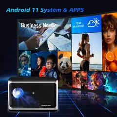 Magcubic foco automático hy350 android 11 4k hd 1920*1080p wifi6 580ansi allwinner h713 32g controle de voz bt5.0 projetor de cinema em casa - loja online