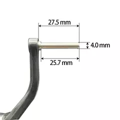 Carretel de pesca giratório, alça de substituição sem botão, tipo parafuso poderoso, plugue quadrado para shimano, plugue sextavado para daiwa