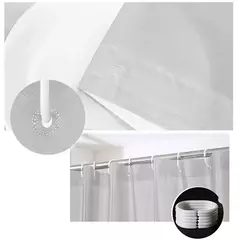 PEVA-Cortina de chuveiro do banheiro com ganchos, impermeável, espessamento, acessórios domésticos, 180x180cm na internet