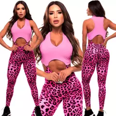 Macacões Scrunch Pant Leopard One Piece para mulheres, sutiã esportivo separado, legging de treino Bodycon, ginástica fitness, roupas ativas, 2021