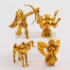 Saint Seiya Gold Zodiac Bonecas Anime, Coleção Figurine Brinquedos, Áries, Touro, Libra, Escorpião, Sagitário, Decoração, 12pcs por conjunto - comprar online