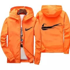 Imagem do Jaqueta impermeável com capuz masculino, blusão, outwear masculino, streetwear casual, roupas da moda, primavera, outono, 2024
