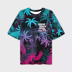 Imagem do Homens e mulheres Grand Theft Auto Vice City 3D Print Streetwear, Camisetas de grandes dimensões, Tees crianças, Tops roupas, novo jogo, GTA