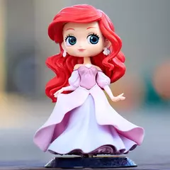 14-16cm princesa q posket neve branca sereia cinderela belle mulan jasmim tinkerbell aurora pvc ação figuretoy crianças presentes na internet