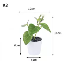 Árvore plástica artificial do bonsai para a decoração home, plantas envasadas, potenciômetro pequeno da simulação, arranjo da flor, ornamentos do jardim - loja online