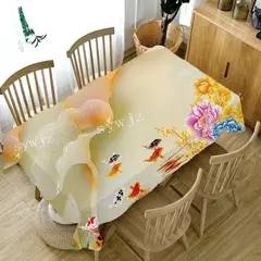 3D Butterfly Flower Printing Toalhas De Mesa Retangulares, Toalha De Mesa Anti-mancha para Mesa, Decoração De Casamento, Mesas De Café, Decoração - Wolf Magazine