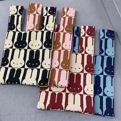 Saco de malha de nó animal para mulheres, gato coelho bonito sacola simples, bolsas de compras reutilizáveis para senhoras, moda - comprar online
