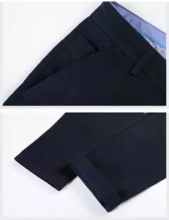 Calça justa reta masculina, calça casual de negócios, terno elástico, marca chique, primavera, outono, moda masculina, 6 cores, 2023