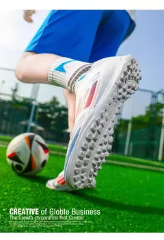 Sapatilhas de futebol antiderrapantes unissex, bota de futebol profissional, sapatilha leve confortável, ao ar livre, campo, profissional, original, TF, FG, homens, campo, original - loja online