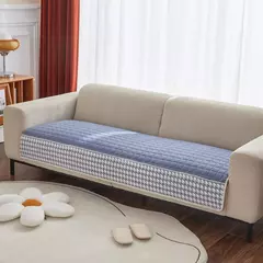 Imagem do Anti-Slip Houndstooth Lace Sofa Slipcovers, Capas de assento do sofá, Pet Friendly, Capa de sofá, Docor, Sofá acolchoado