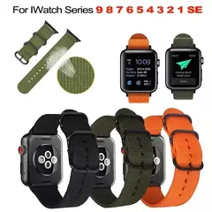 Pulseira de Nylon para Apple Watch Band, Pulseira Esportiva, iWatch Series 9, 8, 7, 6, 5, 4, SE, Ultra 2, 44mm, 40mm, 45mm, 41 milímetros, 42 milímetros, 49 milímetros - comprar online