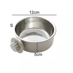 Tigela de comida para animais de estimação, tigela suspensa de aço inoxidável para cães e gatos, o design 2 em 1, suprimentos destacáveis, tigela fixa para gatos, caixa para beber