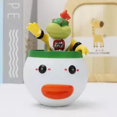 Super mario bros figura de ação brinquedos wario waluigi bowser pvc modelo boneca sapo burro kong anime dos desenhos animados jogo coleção brinquedo presente - comprar online