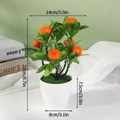 Árvore plástica artificial do bonsai para a decoração home, plantas envasadas, potenciômetro pequeno da simulação, arranjo da flor, ornamentos do jardim