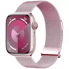 Correia para Apple Watch Band, Pulseira Milanese, Cinto de Metal, 45mm, 44mm, 42mm, Ultra 49mm, 38mm, 40mm, 41mm, iWatch Series 9, 8, 7, 6, 5, 3, SE - loja online