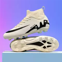 Imagem do Sapatos de futebol profissional para homens, botas de futebol para meninos, tornozelo, antiderrapante, tênis TF, FG, calçados esportivos confortáveis, unissex, novos