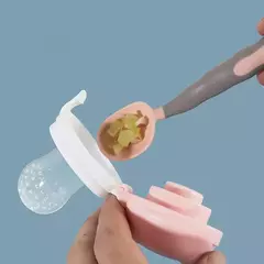 Alimentador de Silicone Baby Fruit com tampa, Extrator de suco fresco, Frutas e vegetais mordida comendo chupeta, Grau alimentício na internet