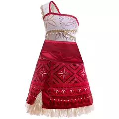 2025 menina moana vaiana traje crianças vestido de princesa verão praia conjunto cosplay roupas natal carnaval roupas de halloween - comprar online