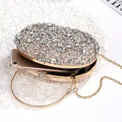 Sacos luxuosos de cristal prata e diamante para mulheres, festa de aniversário, bolsa de casamento, embreagem boutique nupcial, rosa, dourado - comprar online