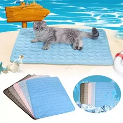 Esteira de resfriamento para animais de estimação, almofada para cães e gatos, seda fria, colchão à prova de umidade, cama para animais pequenos, almofada de verão, 5 tamanhos - comprar online