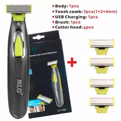 Barbeador elétrico para os homens usb recarregável barba de barbear depilador masculino máquina cabelo cuidados com a cara limpeza