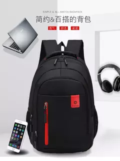 Mochila Oxford Business impermeável para homens e mulheres, bolsa para computador, mochila de viagem casual, mochila escolar luminosa, nova - comprar online