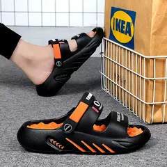 Sandálias casuais masculinas, sandálias originais, sapatos de praia de alta qualidade, tendência verão, 2021 - comprar online